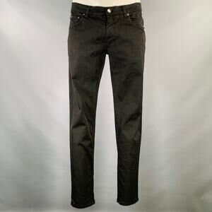 DOLCE & GABBANA Size 36 Black Cotton Blend Jean Cut Casual Pants